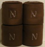 Fleece - Bandagen mit  Ihrem STRASS - Buchstaben